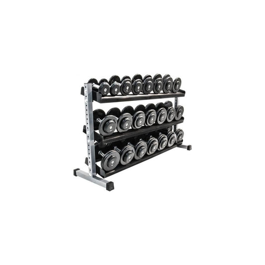 Stand, suport fitness pentru depozitare gantere, 3 nivele