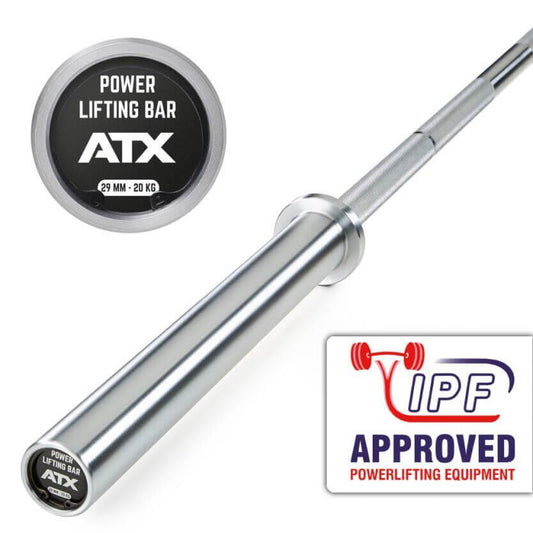 ATX® Powerlifting Bar Warrior - standard international - placare cromatica dura