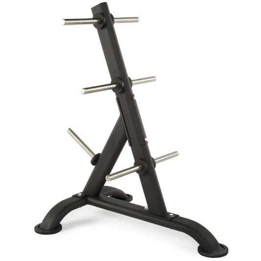 Suport fitness pentru depozitare discuri 30 mm cu design oval negru