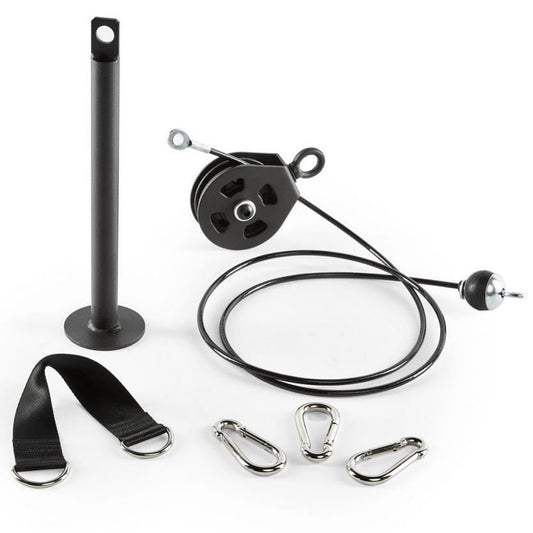 Accesoriu de antrenament de tip cablu cu scripete