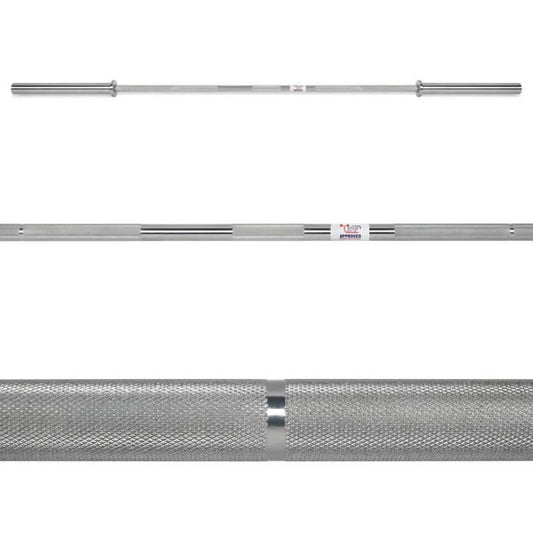 Bară olimpică ATX® Warrior Power Bar – Powerlifting Bar IPF Approved, cromare dură