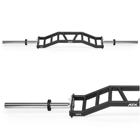 Bară multi-grip ATX® Cambered Swiss Bar - 50 mm - 200 cm - 4 lățimi diferite de prindere