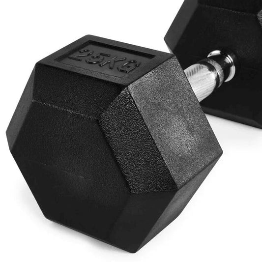 Gantera hexagonala din cauciuc IFS, Ø30 mm, 130 mm, 1 - 50 kg