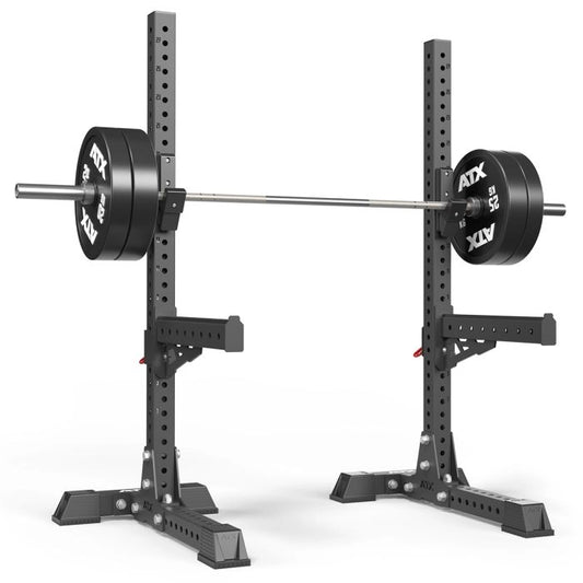 ATX® Free Stands – Suporturi pentru Bară, Construcție Solidă, cu J-Hooks & Brațe de Siguranță