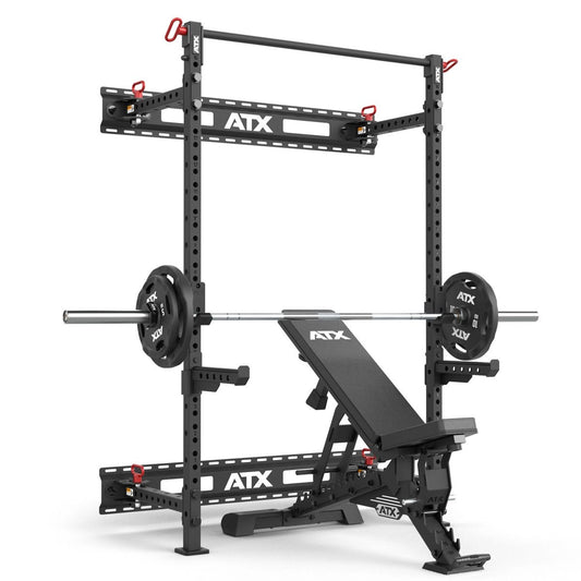 ATX® Fold Back Rack FBR-500 – Half Rack Pliabil pentru Montaj pe Perete – Înălțime 198 cm