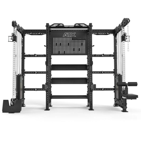 Rack și stație de stocare ATX® cu stivă de greutate 2 x 125 kg, negru