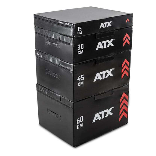 Set cutii pliometrice ATX® Plyobox – 4 piese, dimensiuni mari