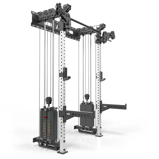 ATX® Half Rack – Stație de tracțiuni cu 2 x 90 kg greutăți – Montare pe perete