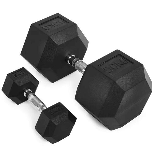 Set gantere hexagonale din cauciuc IFS, Ø30 mm, 130 mm