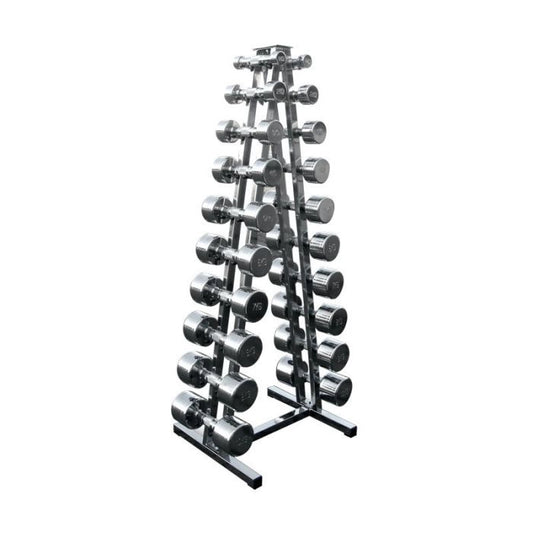 Set gantere fitness cromate, 1 - 10 kg