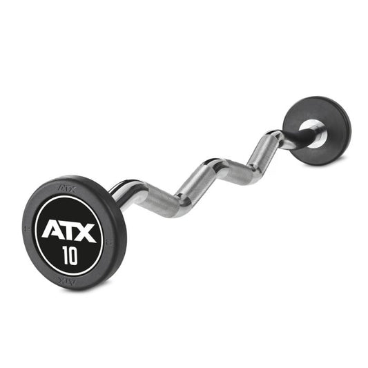 Gantere compacte SZ PRO-Style ATX, cauciucate, 10 – 50 kg, cu logo ATX