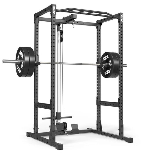 ATX® Power Rack PRX-510 cu stație pentru tracțiuni la scripete cu încărcare pe discuri – înălțime 198 cm
