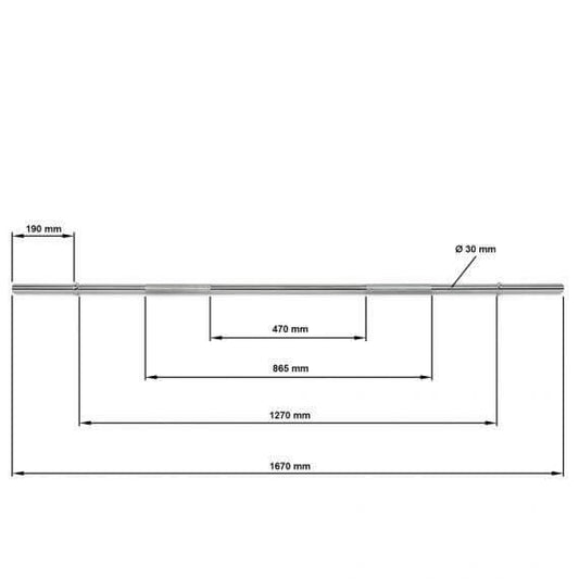 Set bara fitness cu cleme de siguranță, 30 mm x 167 cm
