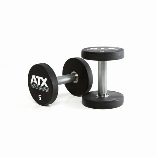 Set gantere ATX® Urethane Dumbbells – 5–20 kg (7 perechi, 175 kg)