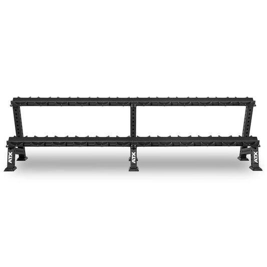 Suport pentru gantere ATX® cu tăvi semicirculare – 2 niveluri, modular și extensibil