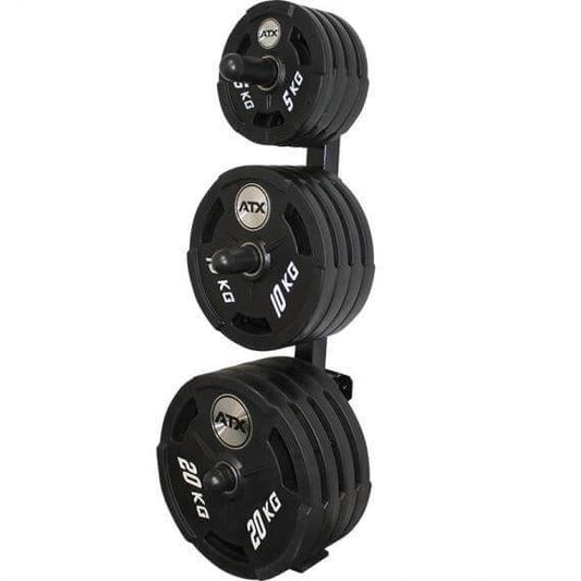 Suport compact pentru discuri olimpice Ø 50 mm – montaj pe perete